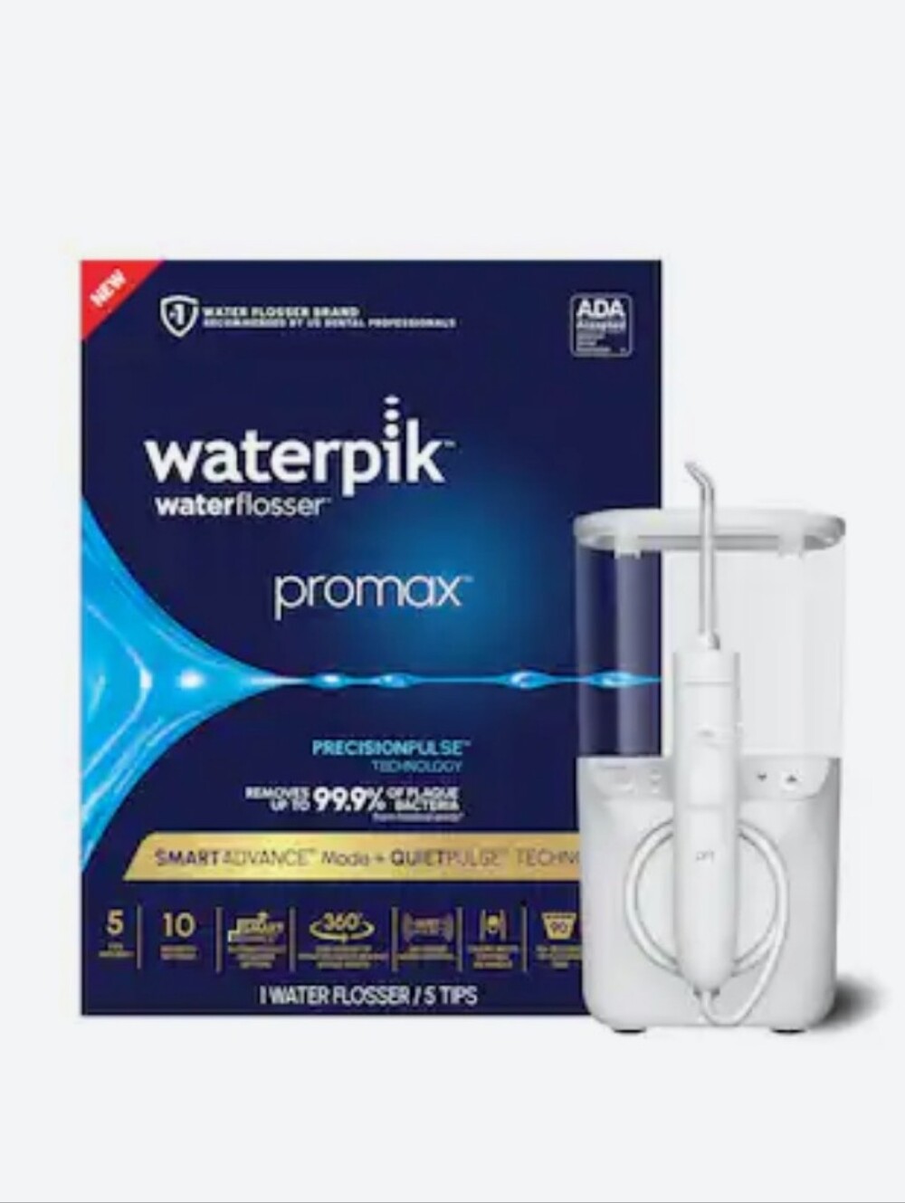 Waterpik - Promax Water Flosser, 10 Settings with Smart Advance Mode